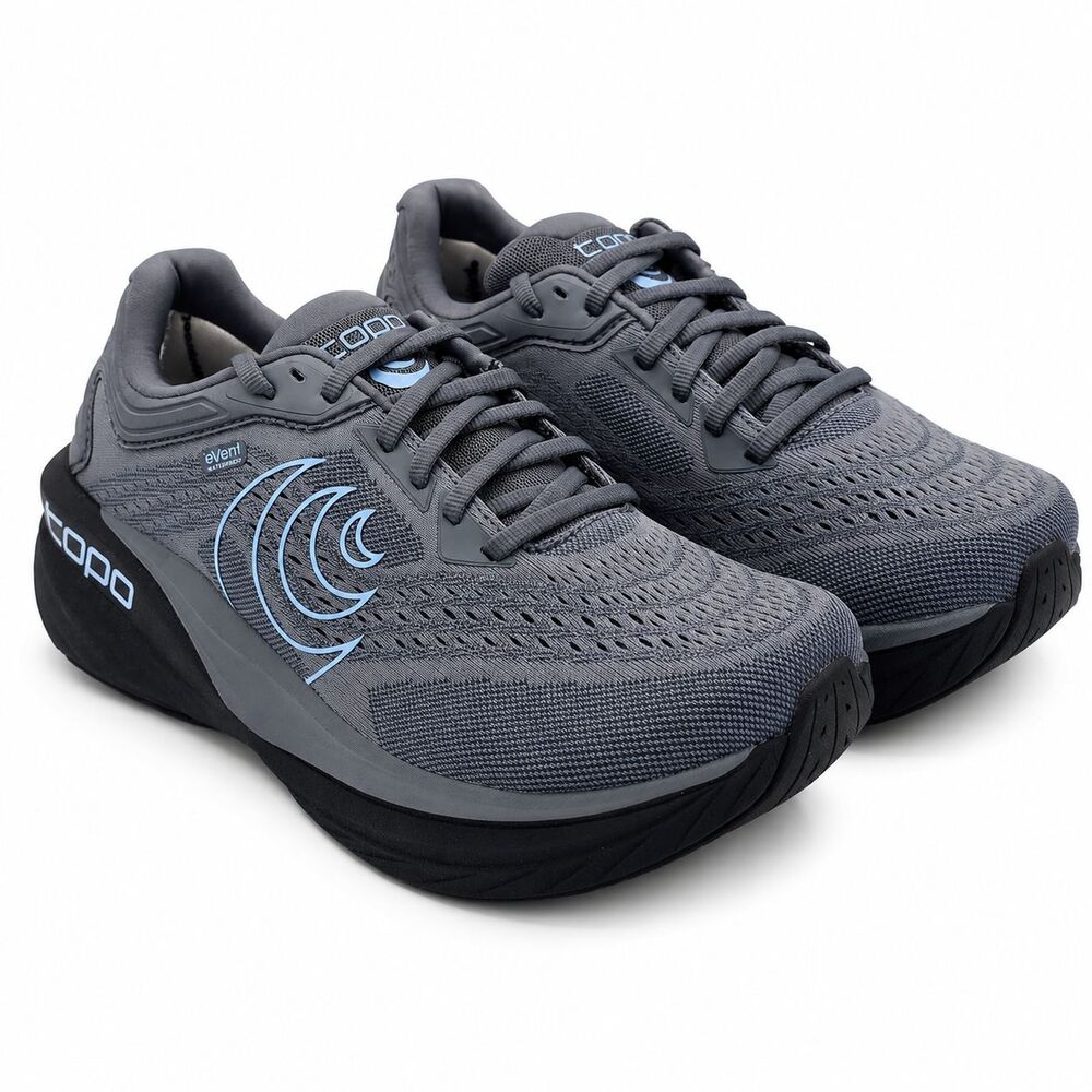 Topo Athletic Phantom 4 WP Women's Size 7 Grey Blue Waterproof Running Shoes - Picture 3 of 8